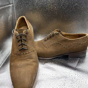 PERSONA BRAND NUBUCK OXFORDS BROWN SIZE 44 / 11 PRE-LOVED